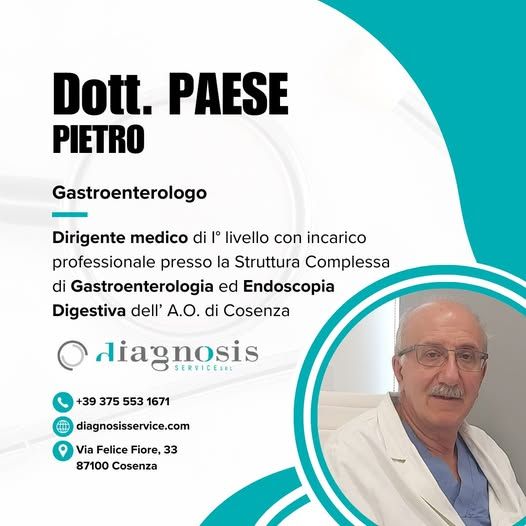 Pietro Paese, gastroenterologo Cosenza