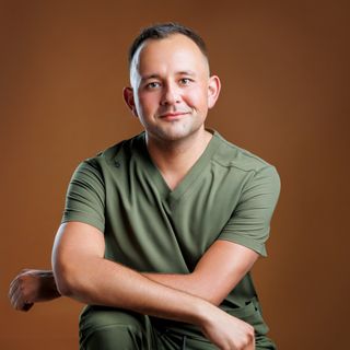 Powiększ obraz: Szymon Dyczkowski, ultrasonografista Przegędza