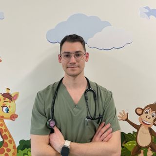 Powiększ obraz: Maksym Alekseiev, pediatra Liszki