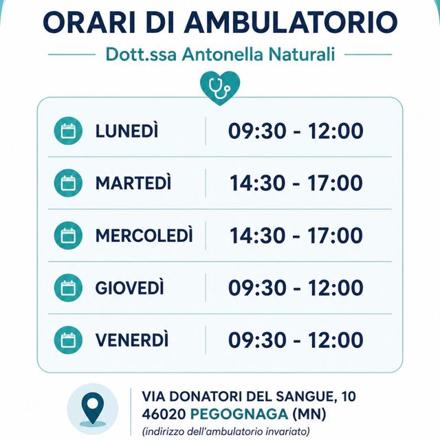 Antonella Naturali, Pediatra di Libera Scelta Pegognaga