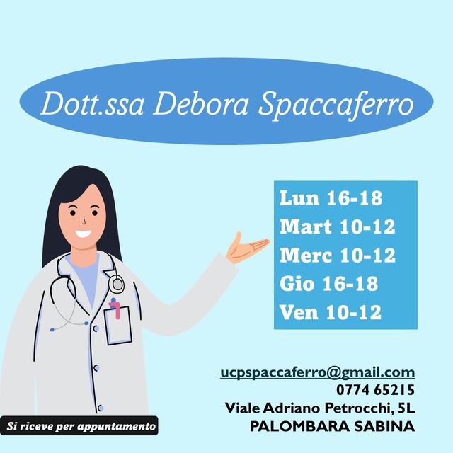 Debora Spaccaferro, medico di medicina generale Palombara Sabina