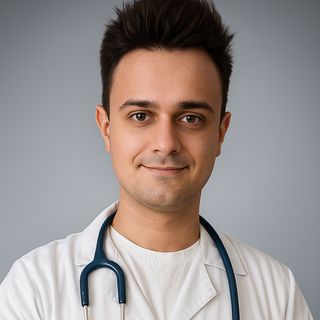 Powiększ obraz: Łukasz Radomski, lekarz bez specjalizacji Starogard Gdański