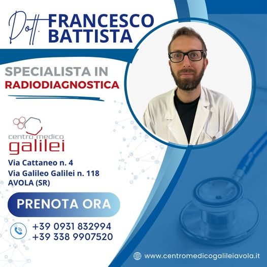 Francesco Battista, Radiologo diagnostico Avola