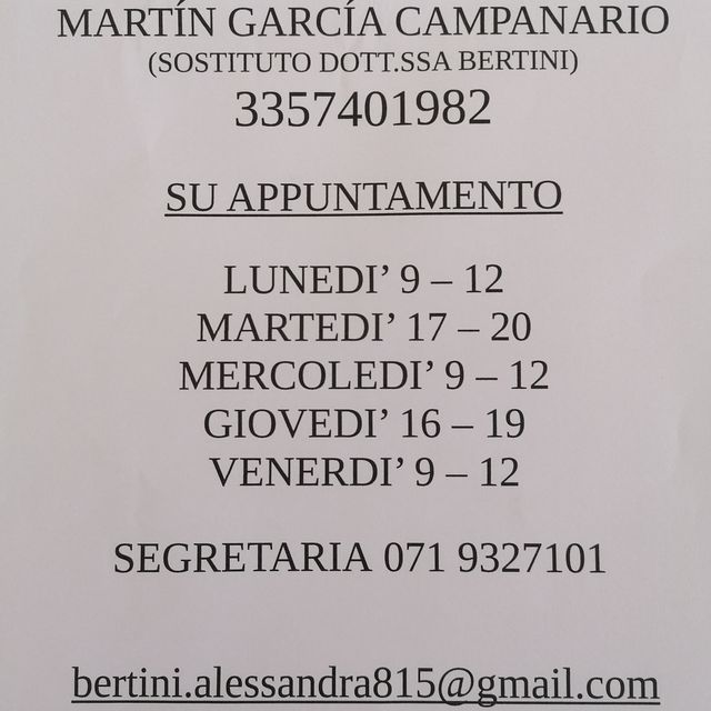 Alessandra Bertini, medico di medicina generale Recanati