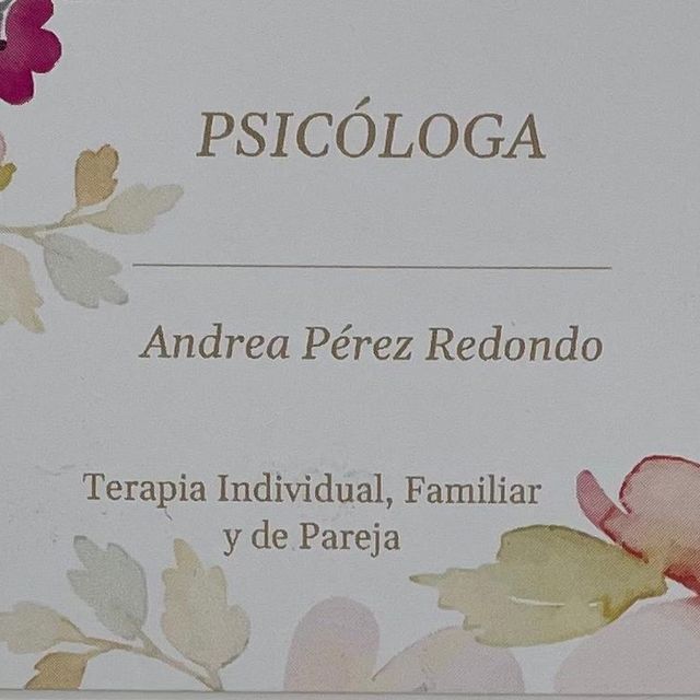 Andrea Pérez Redondo, Psicólogo Santiago de Compostela