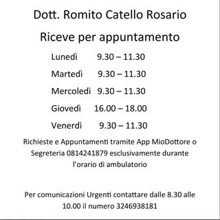 Catello Rosario Romito, medico di medicina generale Castellammare di Stabia