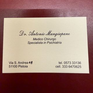 Antonio Mangiapane, psichiatra Pistoia
