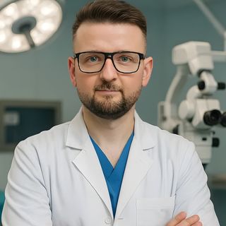 Powiększ obraz: Piotr Makarewicz, neurochirurg Kalisz
