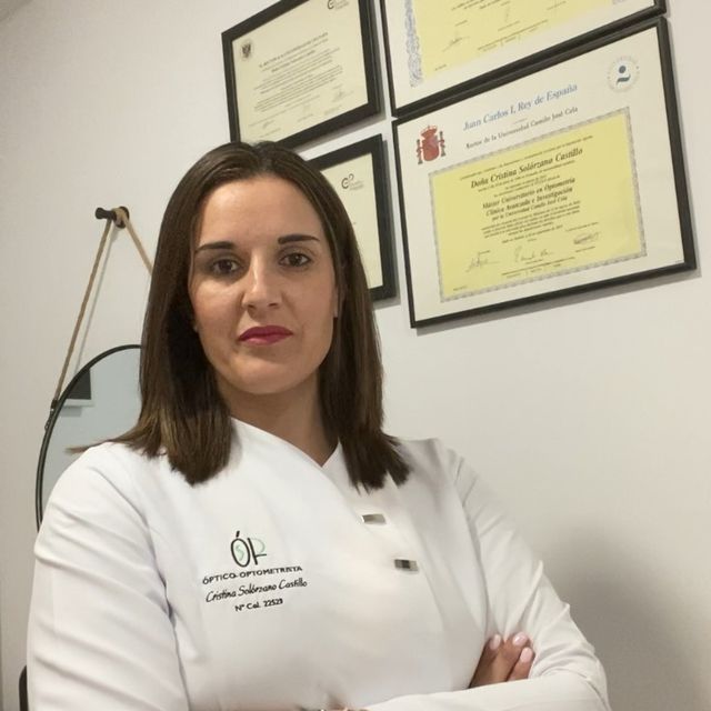 Cristina Solórzano, Óptico Rincón de la Victoria