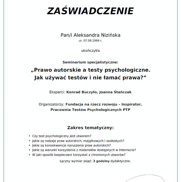 Powiększ obraz: certificate 14