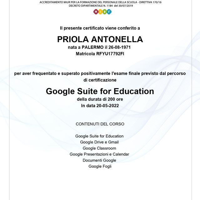 Ingrandire l'immagine: certificate 10