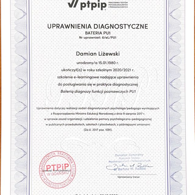 Powiększ obraz: certificate 19