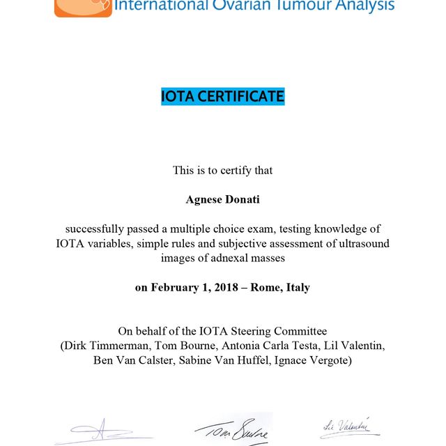 Ingrandire l'immagine: certificate 1