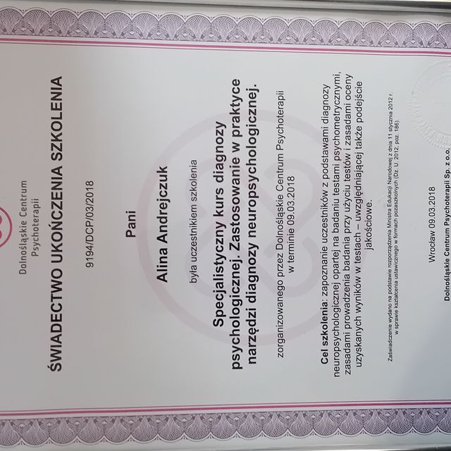 Powiększ obraz: certificate 17