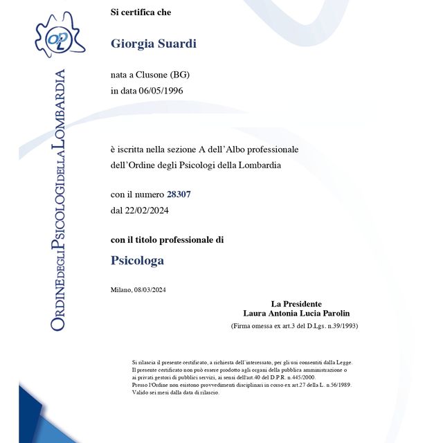 Ingrandire l'immagine: certificate 1