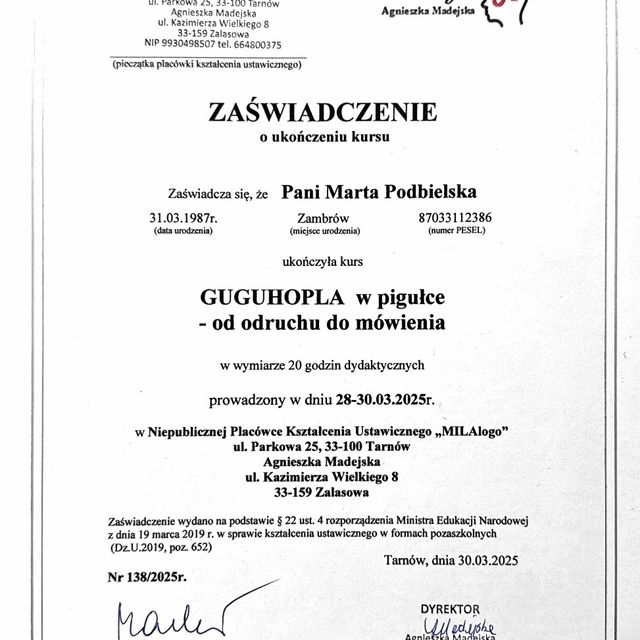 Powiększ obraz: certificate 8