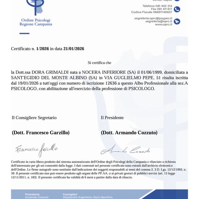 Ingrandire l'immagine: certificate 1