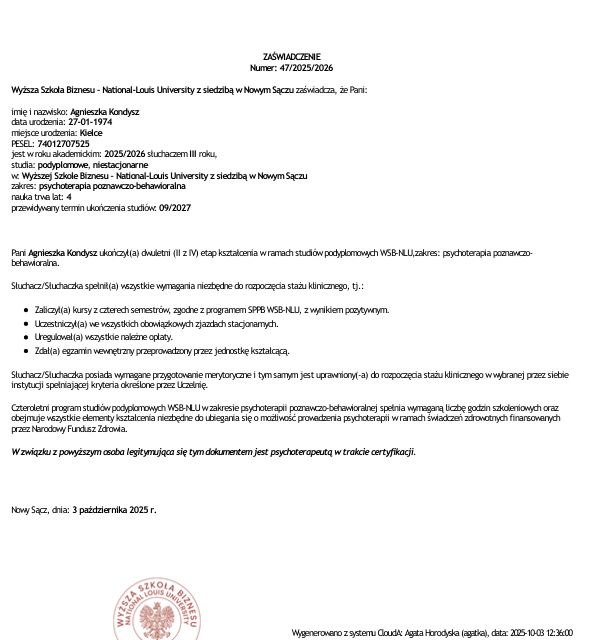 Powiększ obraz: certificate 9