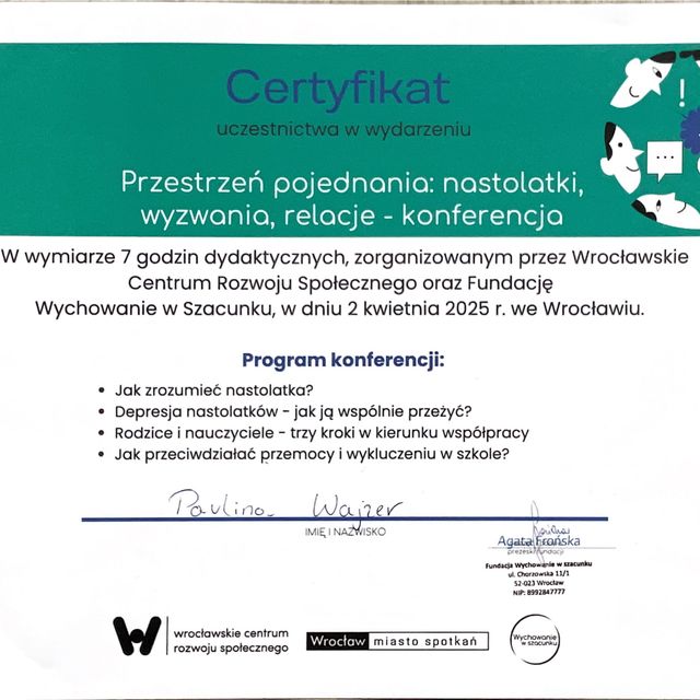 Powiększ obraz: certificate 17