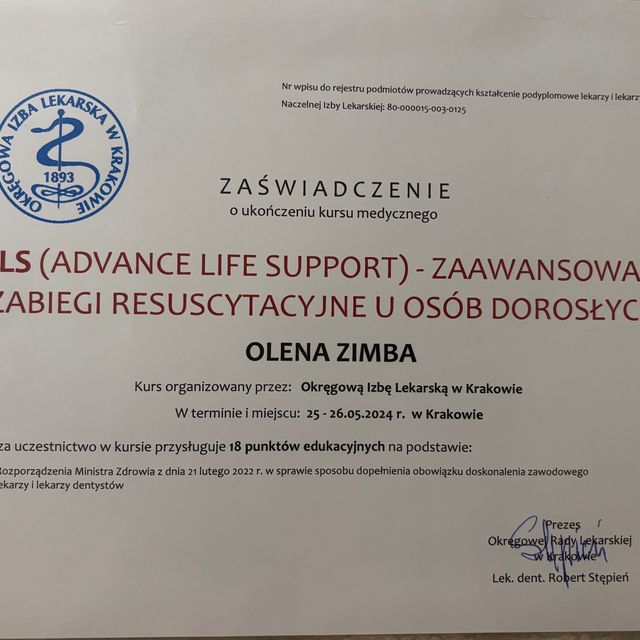 Powiększ obraz: certificate 16