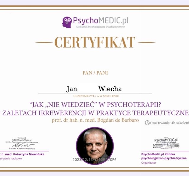 Powiększ obraz: certificate 16