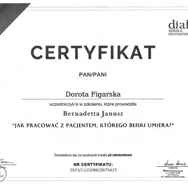 Powiększ obraz: certificate 14