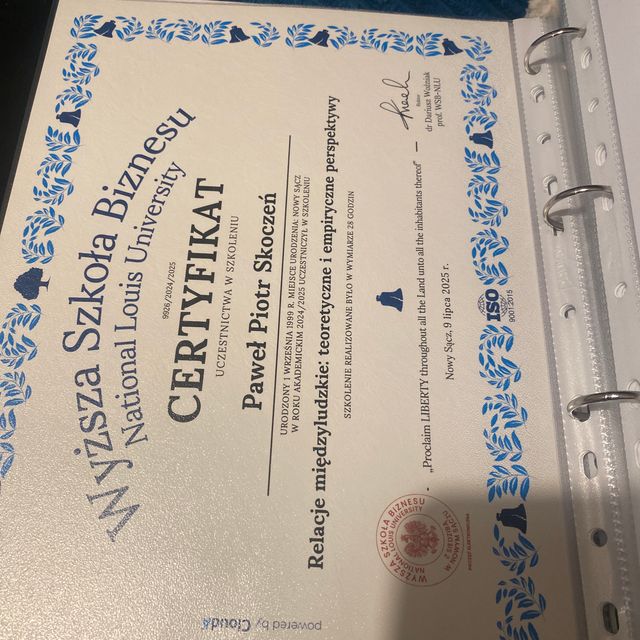 Powiększ obraz: certificate 9