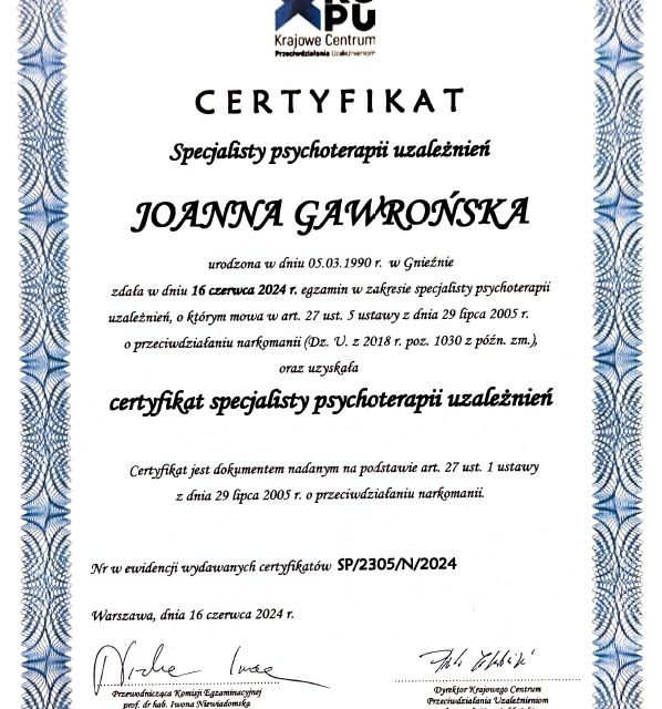Powiększ obraz: certificate 1