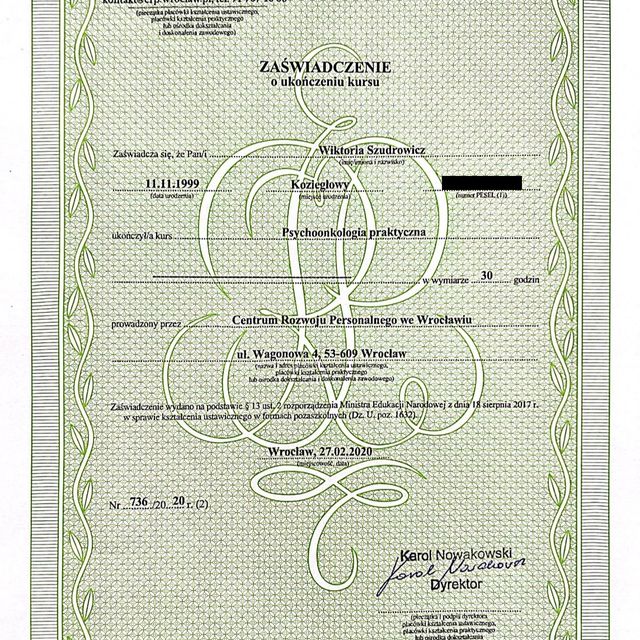 Powiększ obraz: certificate 10