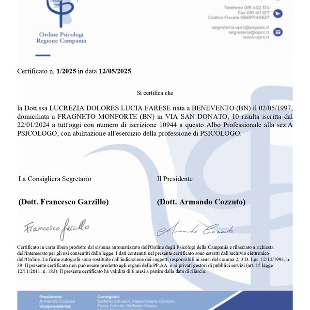 Ingrandire l'immagine: certificate 1