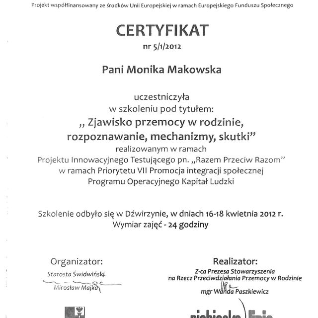 Powiększ obraz: certificate 8