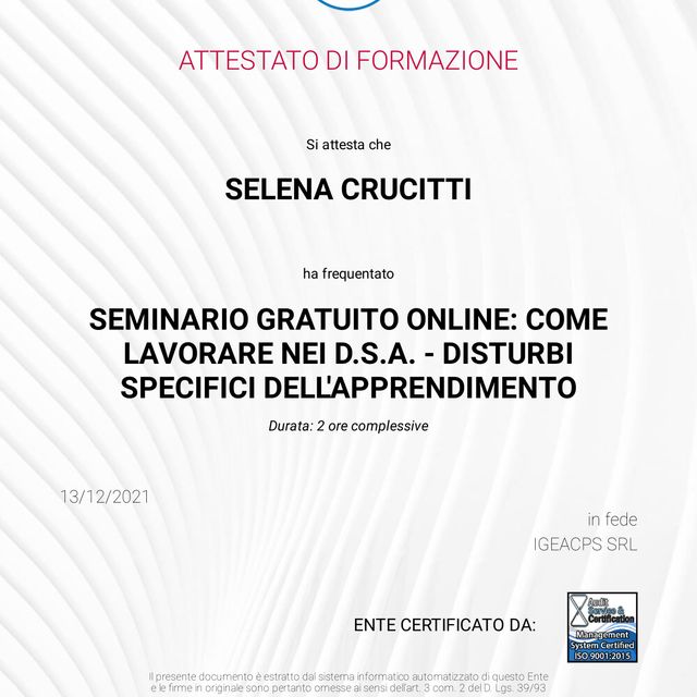 Ingrandire l'immagine: certificate 3
