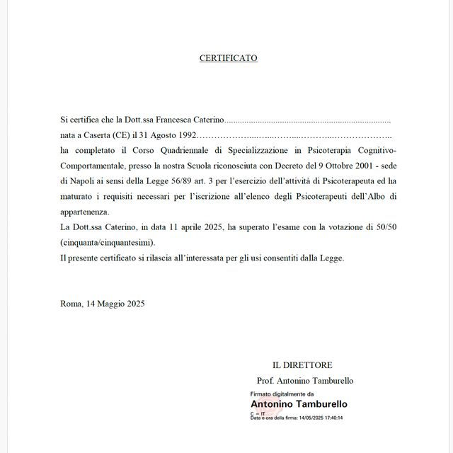 Ingrandire l'immagine: certificate 1