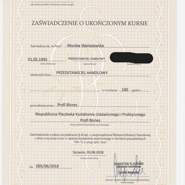 Powiększ obraz: certificate 55