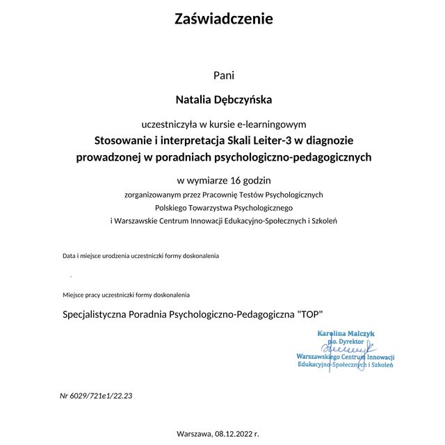 Powiększ obraz: certificate 16