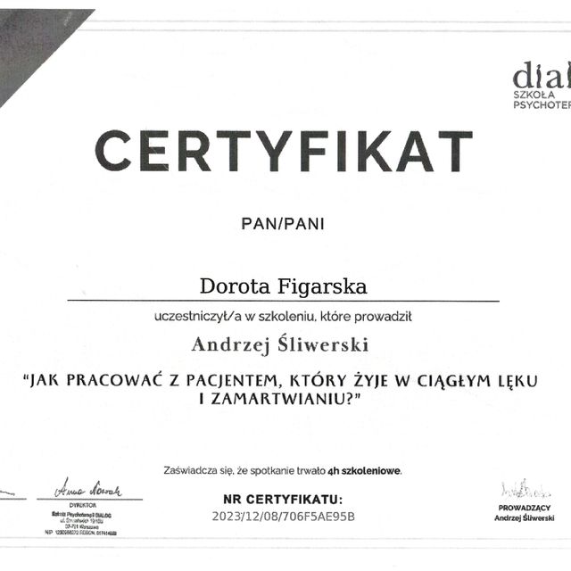 Powiększ obraz: certificate 10
