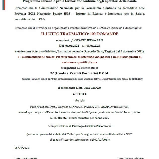 Ingrandire l'immagine: certificate 10