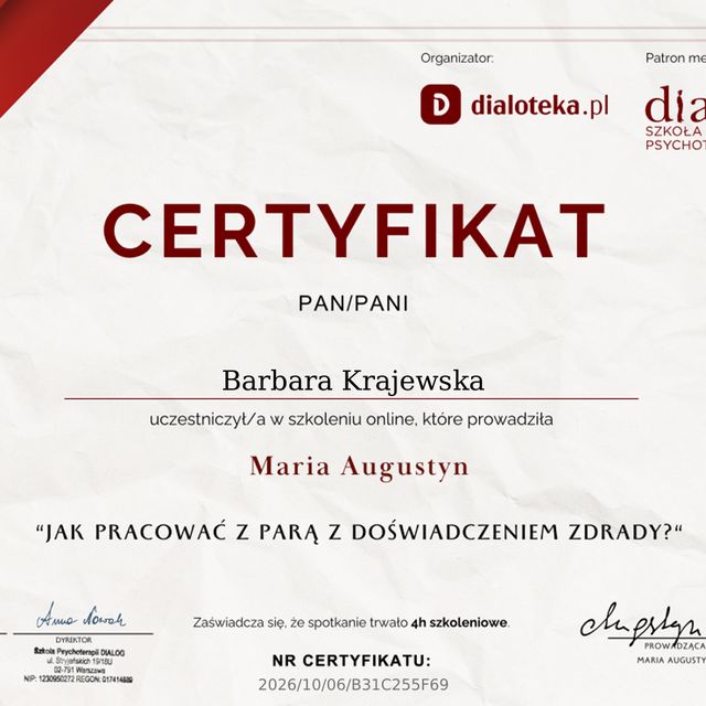 Powiększ obraz: certificate 21