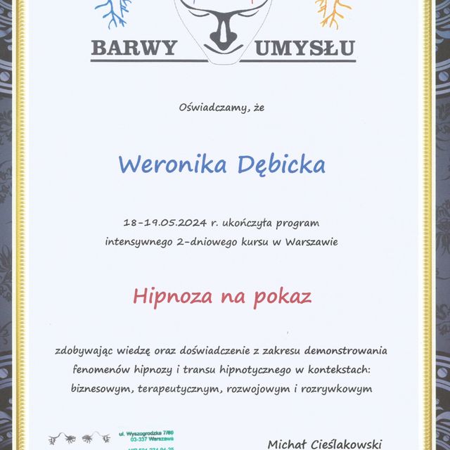 Powiększ obraz: certificate 16