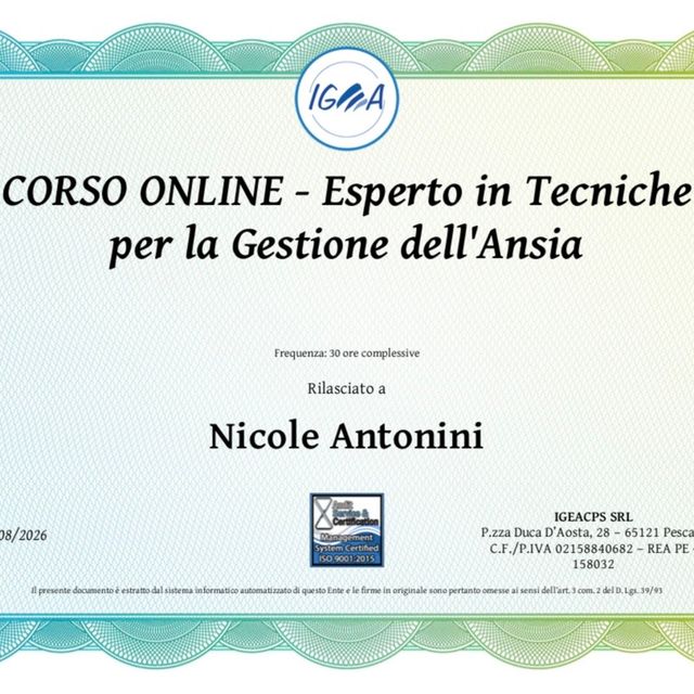 Ingrandire l'immagine: certificate 1