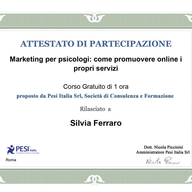 Ingrandire l'immagine: certificate 8
