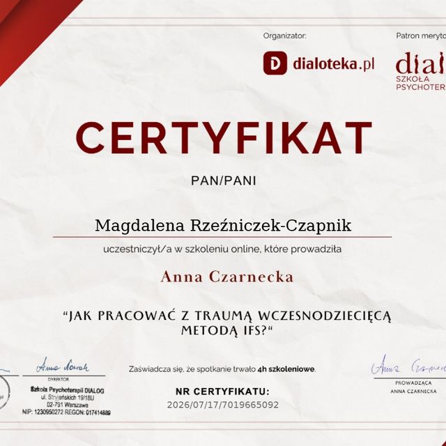 Powiększ obraz: certificate 9