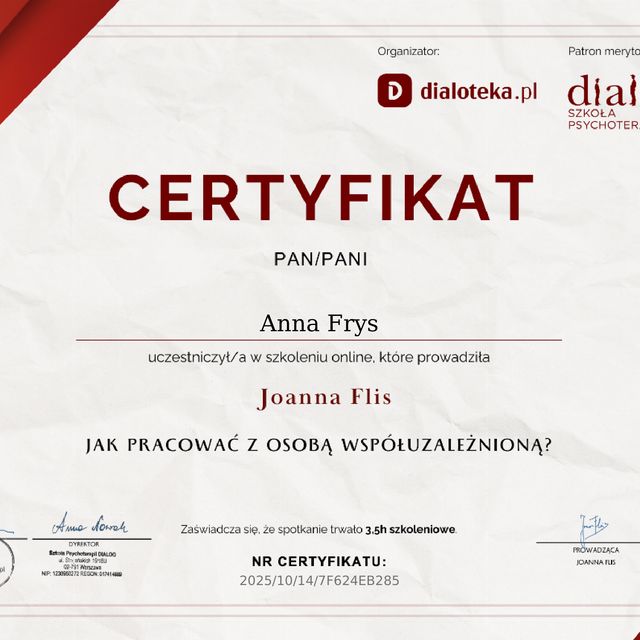 Powiększ obraz: certificate 89
