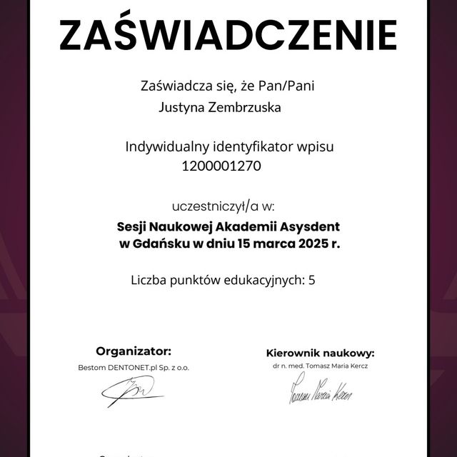 Powiększ obraz: certificate 10