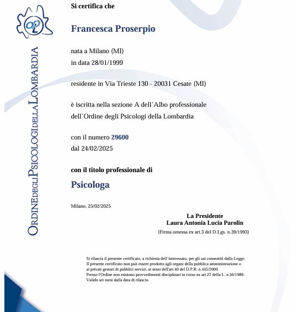 Ingrandire l'immagine: certificate 1