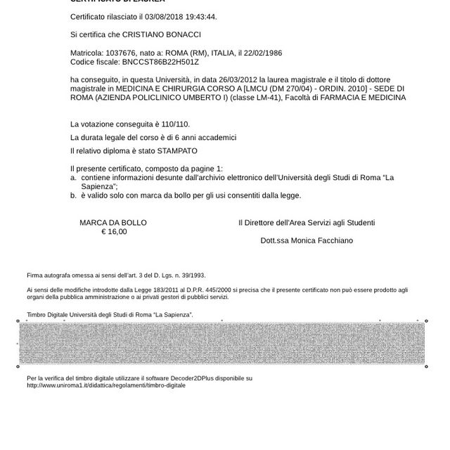 Ingrandire l'immagine: certificate 1