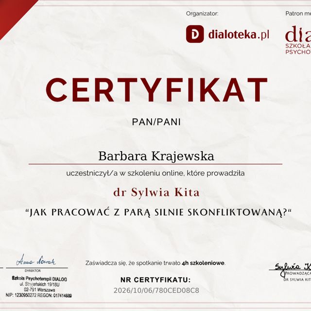 Powiększ obraz: certificate 20