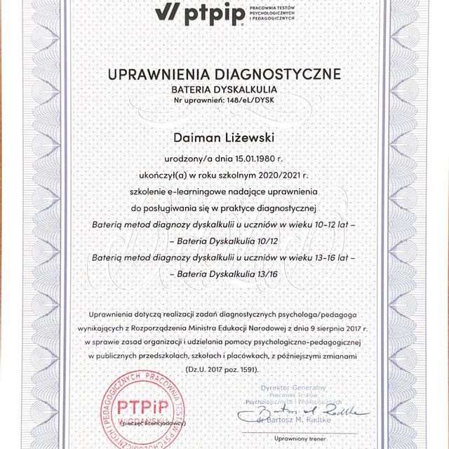 Powiększ obraz: certificate 18