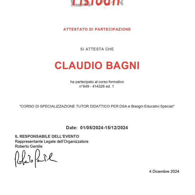 Ingrandire l'immagine: certificate 1