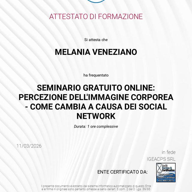 Ingrandire l'immagine: certificate 8